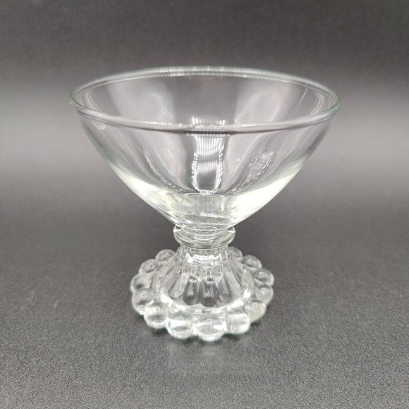 Vintage Anchor Hocking Glasses Cocktail Champagne Dessert Candlewick Boopie - Picture 4 of 6